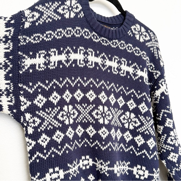Vintage Eddie Bauer Nordic Fair Isle Crewneck Sweater - Picture 3 of 6